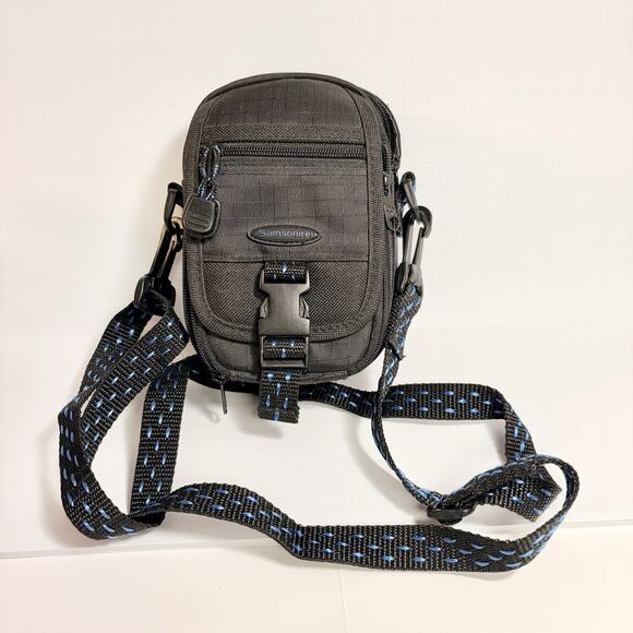 Samsonite Digital Camera Case Vintage Adj Belt Shoulder Crossbody Pockets Nylon - Picture 1 of 7